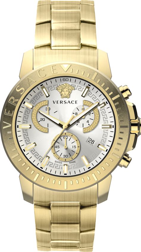 versace golden white uhr|versace chrono watches.